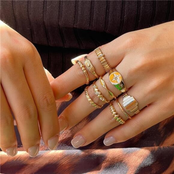 ✨ Chunky Silver Ring | Open Stacking Band | Unique Minimalist Jewelry - Picture 3 of 4